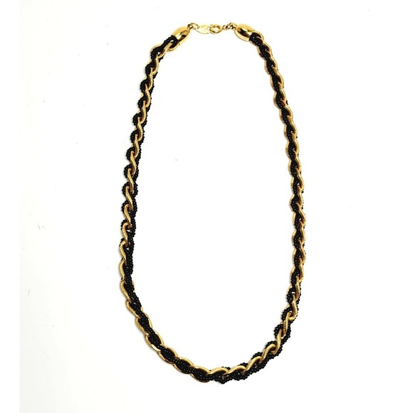 TRIFARI LOT Brooch & Chain Rope Necklace Seed Bead Statement VTG EUC Valentine! - Picture 4 of 12